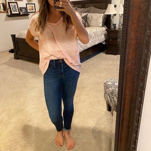 Blush short sleeve top